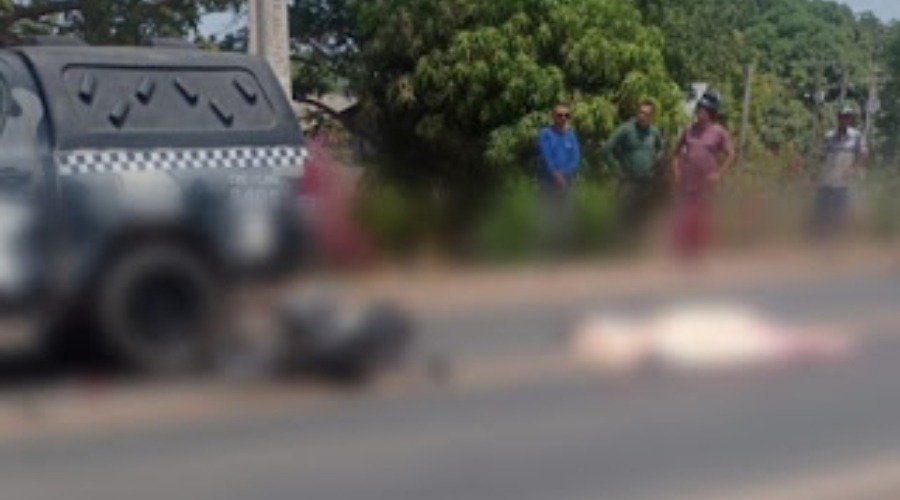 um trágico acidente matou um motociclista